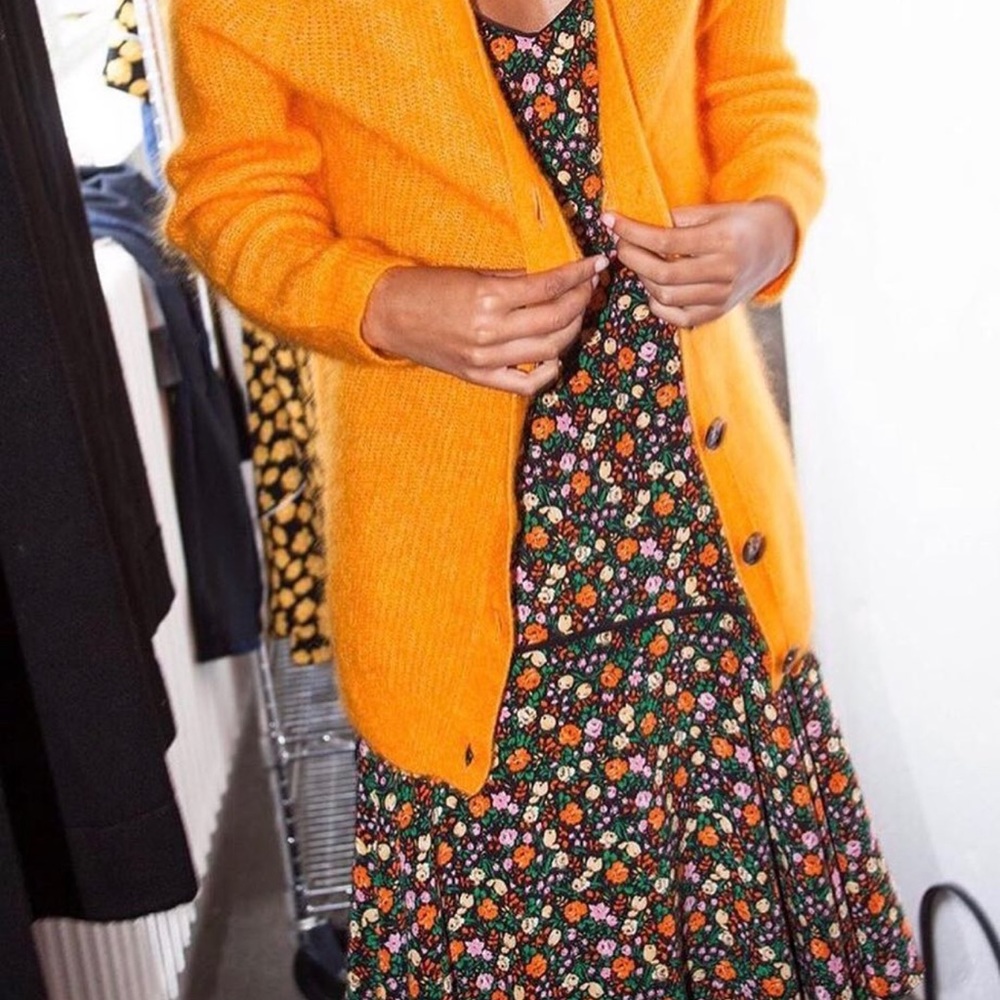 GANNI Joycedale slip dress 100% silk size XS (fits like XXS) - Picture 6 of 14